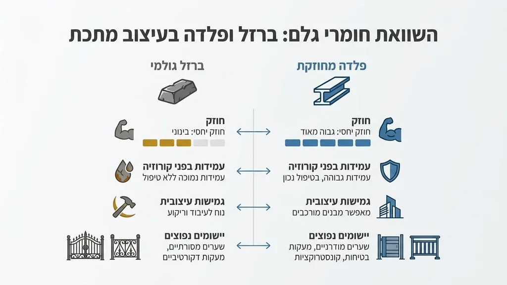 תהליך ריתוך וייצור של שער מתכת במסגריה