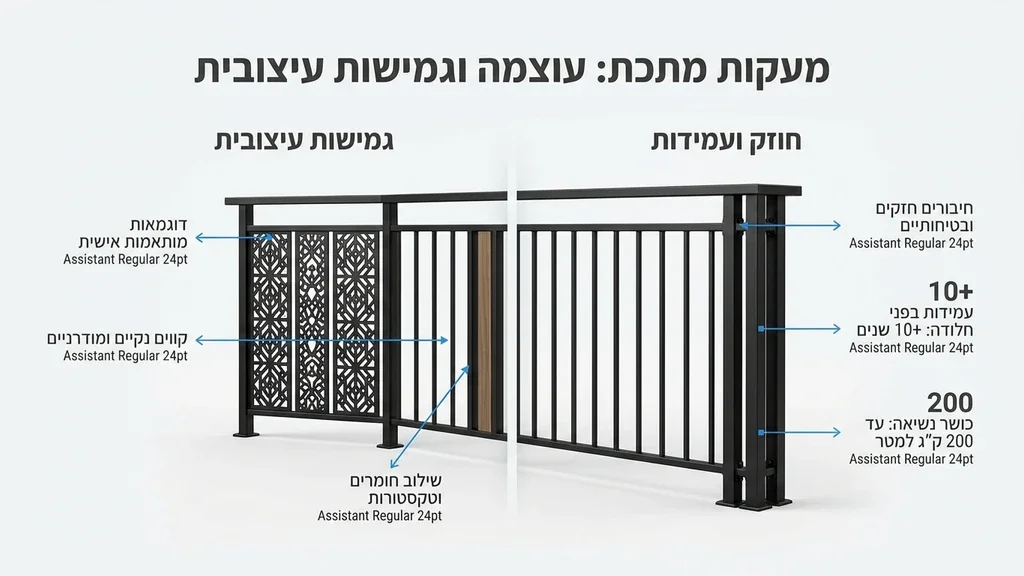 מעקה ברזל לבית בעיצוב אישי ומוקפד